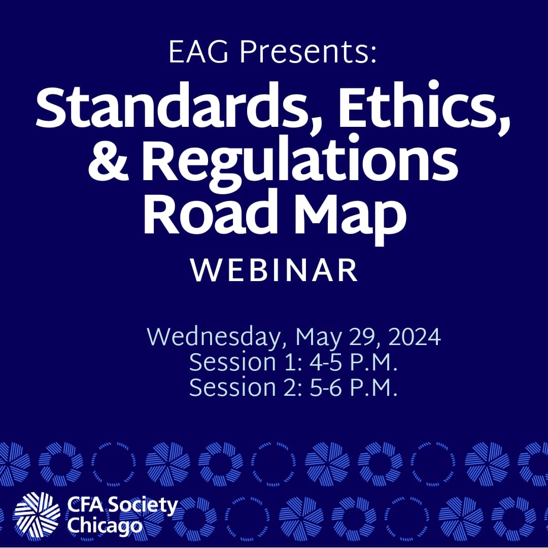 EAG Presents Standards Ethics and Regulations Road Map