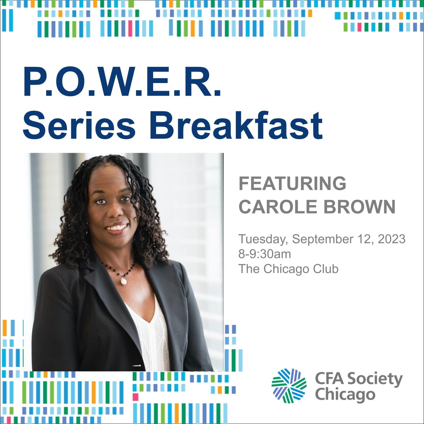 CFA Women POWER Breakfast Series presents: Carole Brown