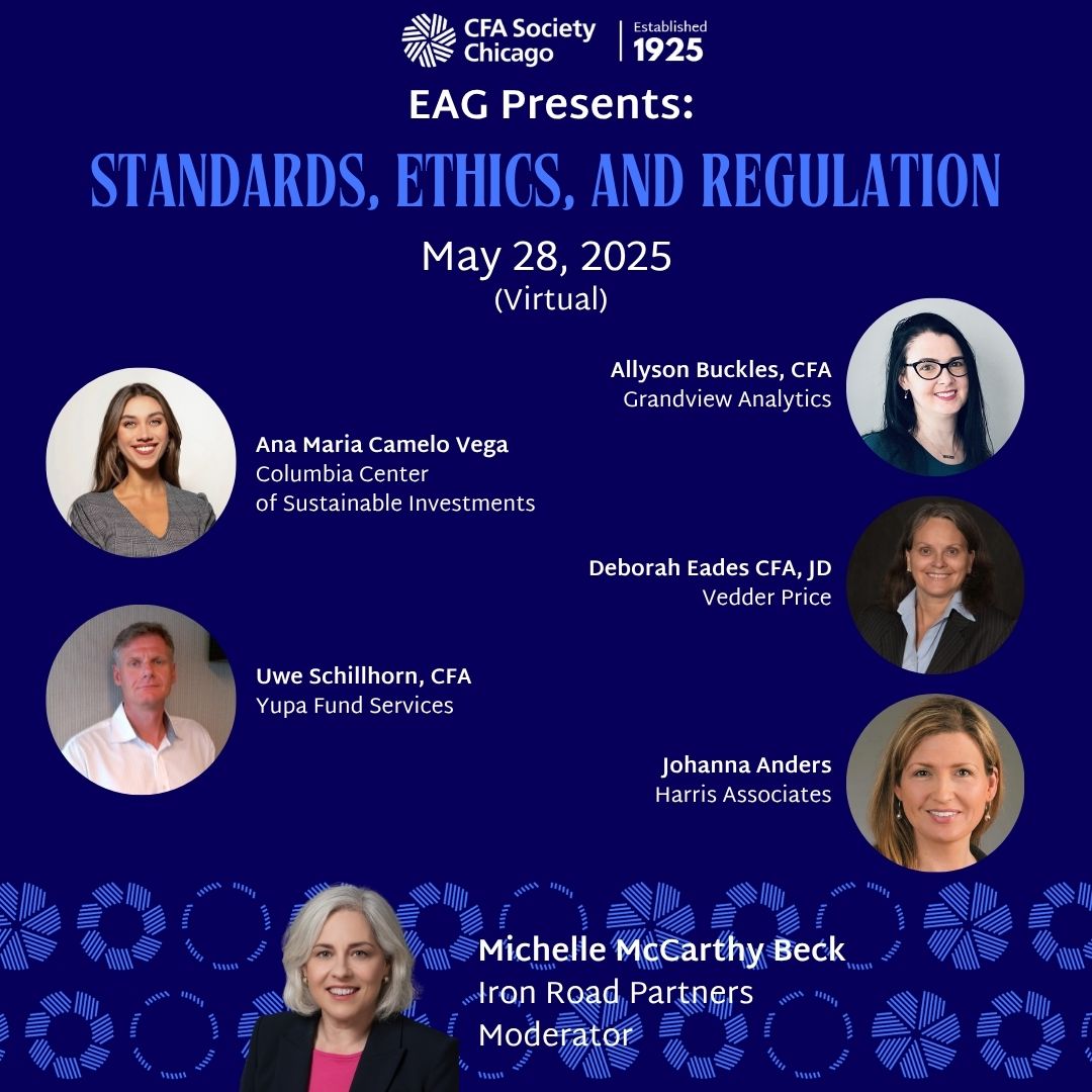 EAG Presents Standards Ethics and Regulations Road Map